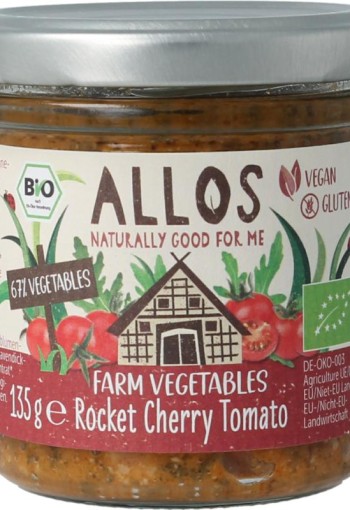 Allos Farm vegetables rucola & kerstomaat bio (135 Gram)