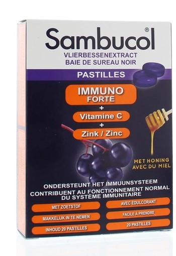 Sambucol Immuno Forte Vlierbessenextract | Sambucol Pastilles (20 stuks)