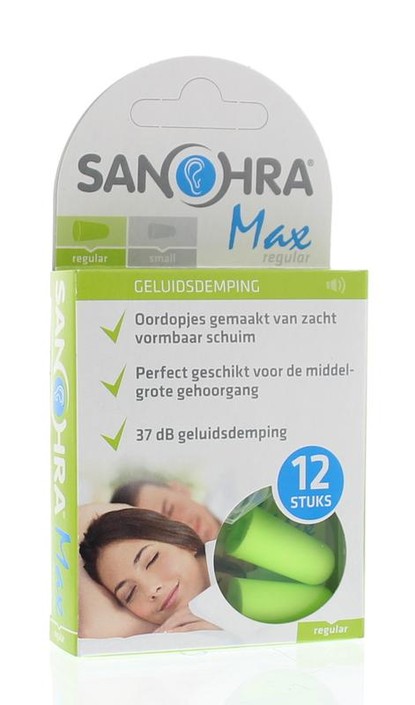 Sanohra Oordop foam max regular (6 Paar)