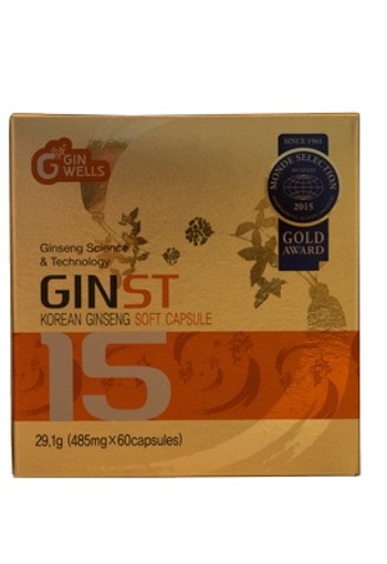 Ilhwa Ginst15 Korean ginseng soft capsules (60 Capsules)