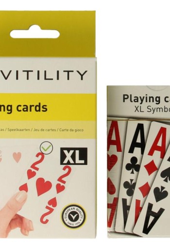 Vitility Speelkaarten xl (2 Stuks)