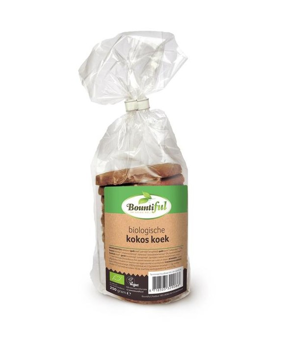 Bountiful Kokos koek bio (250 Gram)