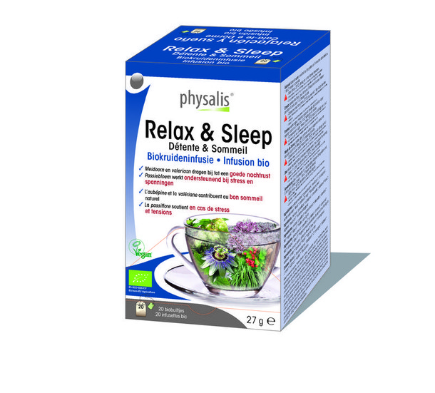 Physalis Relax & sleep thee bio (20 Zakjes)