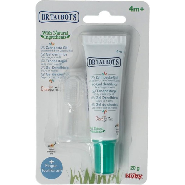 Nuby Citroganix tand-en vleesgel & vingertandenborstel (1 Set)