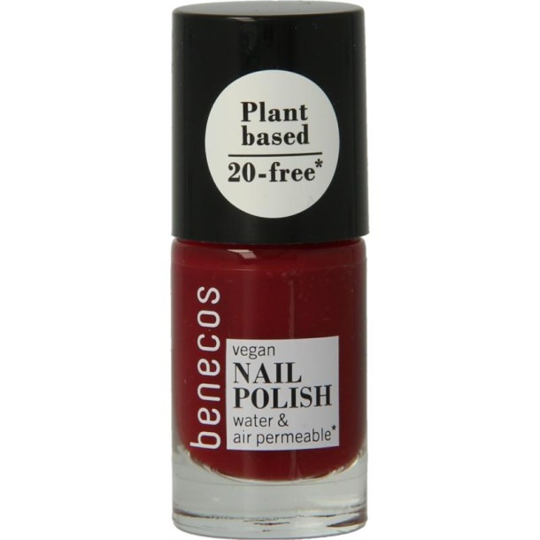 Benecos Vegan nail polish cherry red 20-free plantbased (5 Milliliter)
