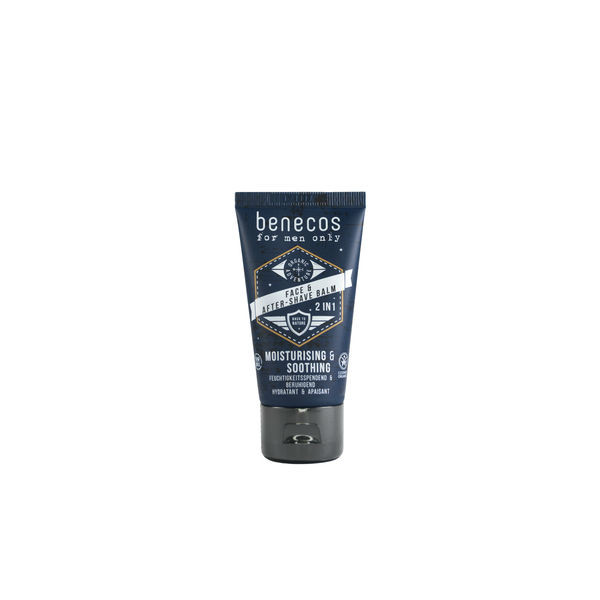 Benecos Bio for men only face aftershave balm 2in1 (50 Milliliter)
