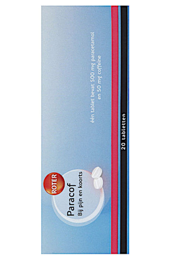 Ro­ter Pa­ra­cof 500/50 mg ta­blet­ten 20 stuks