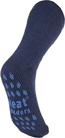 Heat Holders Mens slipper socks maat 6-11 deep blue (1 Paar)