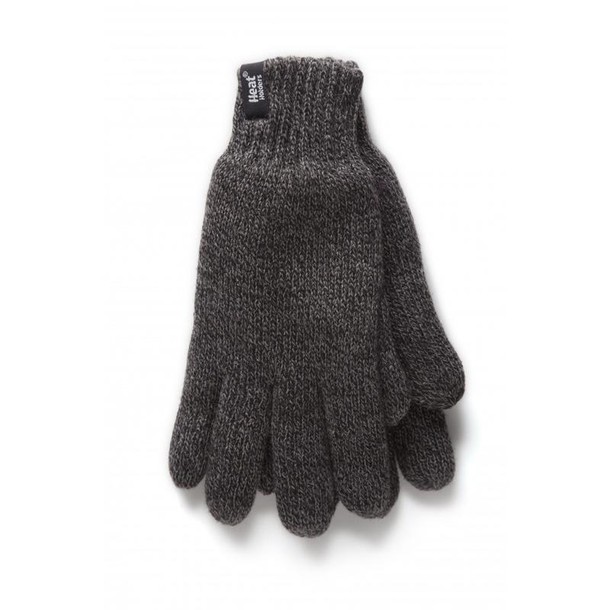 Heat Holders Flat knit gloves S/M charcoal (1 Paar)