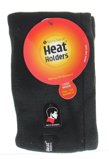 Heat Holders Mens neck warmer one size black (1 Stuks)