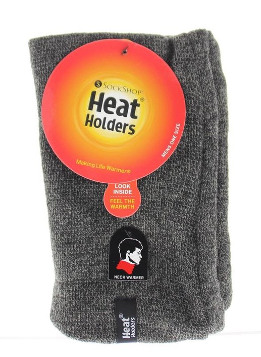 Heat Holders Mens neck warmer one size charcoal (1 Stuks)