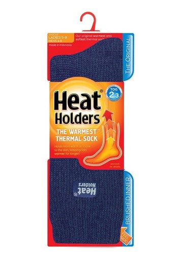 Heat Holders Ladies original socks maat 4-8 indigo (1 Paar)
