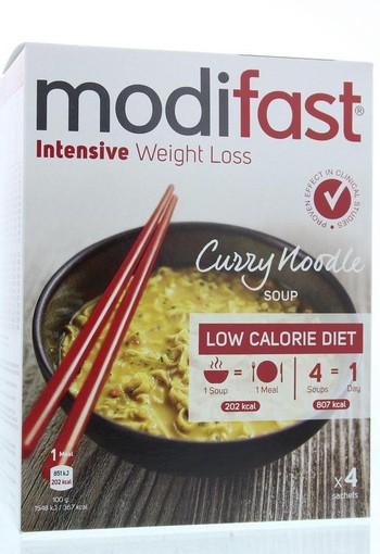 Modifast Intensive soep curry noodles (220 Gram)