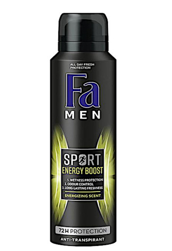 FA Men deodorant spray sport double power boost (150 Milliliter)