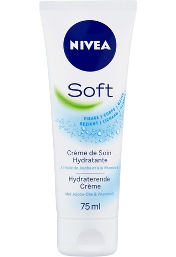 Nivea Soft tube. NIVEA Soft Hydraterende Crème Tube 75 ml