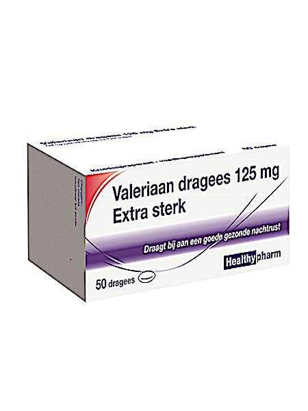 Healthypharm Valeriaan extra sterk 125mg (50 Dragees)