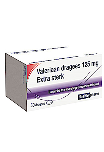 Healthypharm Valeriaan extra sterk 125 mg (50 Dragees)