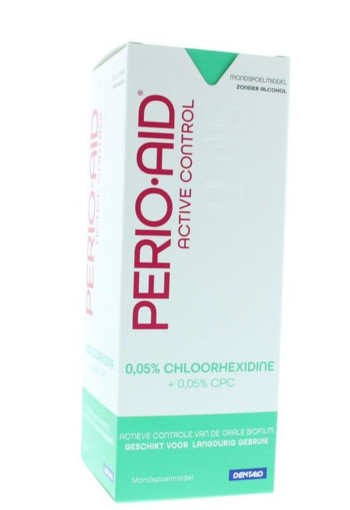 Perio Aid Active Control mondspoelmiddel 0.05% CHX (500 Milliliter)