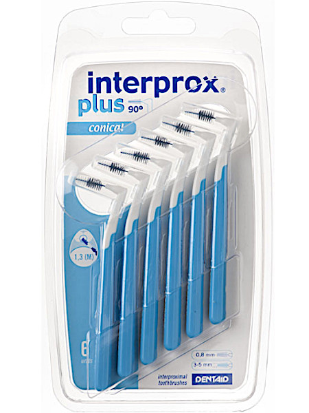 In­ter­prox Plus In­ter­den­ta­le ra­ger co­ni­cal blauw