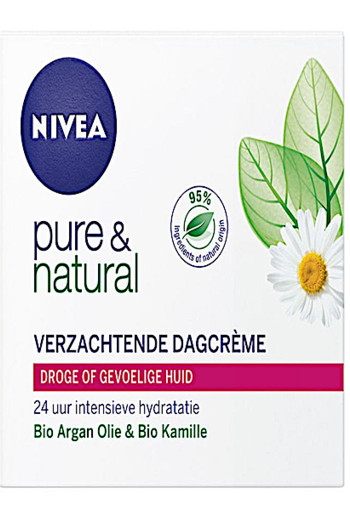 Ni­vea Pu­re & na­tu­ral dag­cre­me droog 50 ml