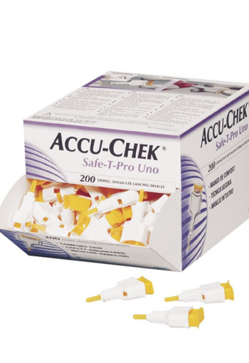 Accu Chek Safe T-pro plus lancetten (200 Stuks)
