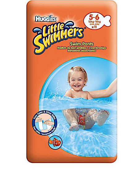 Huggies Little Swimmers Taille 5/6 (12-18 Kg) X 11 Culottes - Lot De 2 Paquets Maillots De Bain Jetables