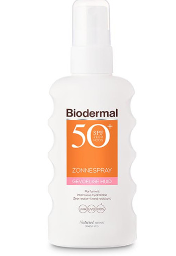 Biodermal Zonnespray SPF50+ gevoelige huid  175 ml 
