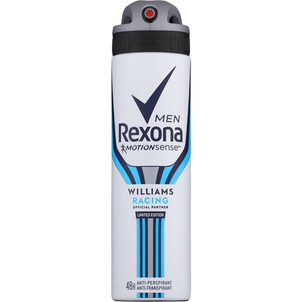 Rexona Williams Racing Aerosol Anti-transpirant voor mannen 150ml