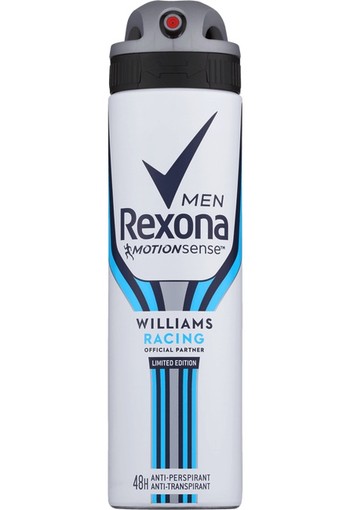 Rexona Williams Racing Aerosol Anti-transpirant voor mannen 150ml
