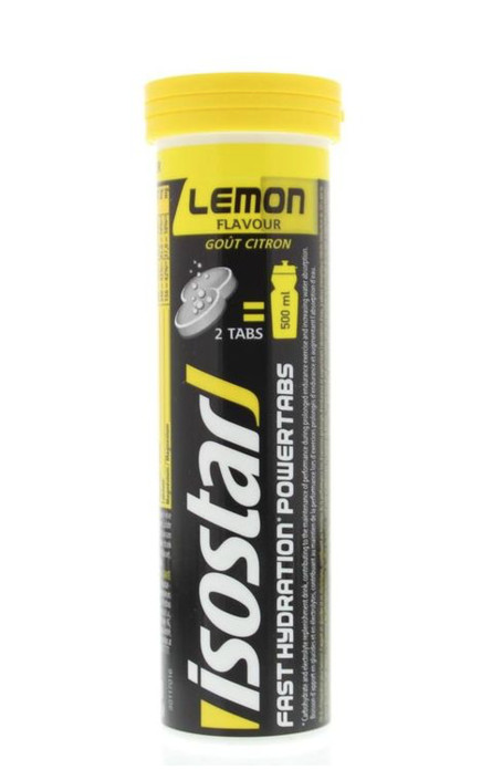Isostar Powertabs hydrate & perform lemon (120 Gram)