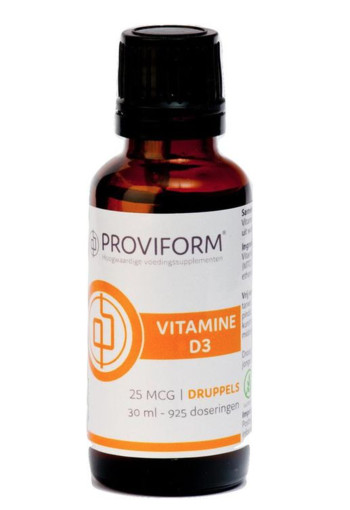 Proviform Vitamine D3 - 25 mcg druppels (30 Milliliter)