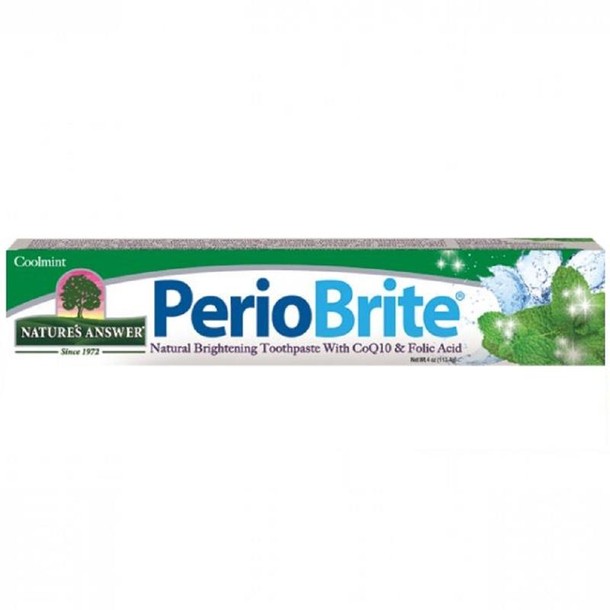 Natures Answer PerioBrite natuurlijke tandpasta 22 kruiden en Q10 (113 Gram)