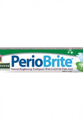 Natures Answer PerioBrite natuurlijke tandpasta 22 kruiden en Q10 (113 Gram)