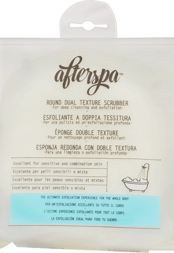 AfterSpa Bath & Shower Round Dual Texture Scrubber