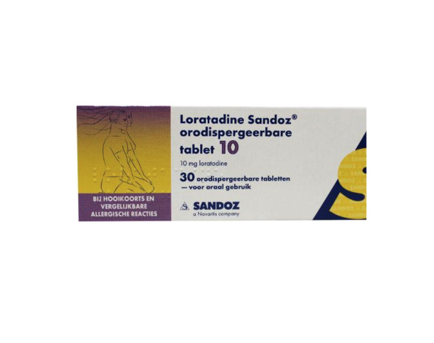 Sandoz Loratadine 10mg orotaat (30 Tabletten)