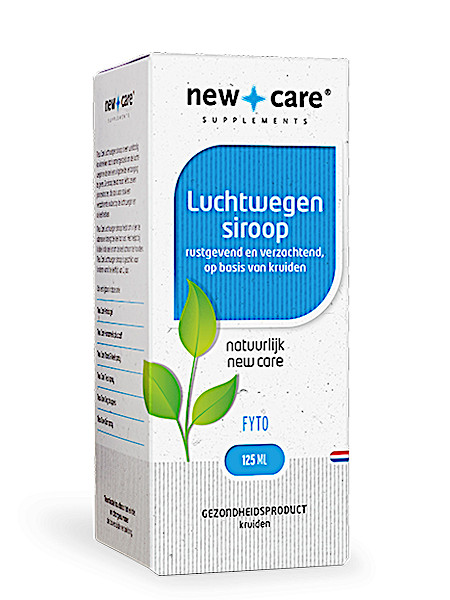 New Care Luchtwegen siroop rustgevend en verzachtend, op basis van kruiden Inhoud  125 ml