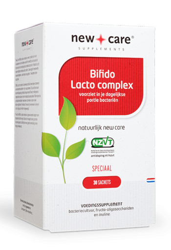 New Care Bifido Lacto complex voorziet in je dagelijkse portie bacteriën Inhoud  30 sachets