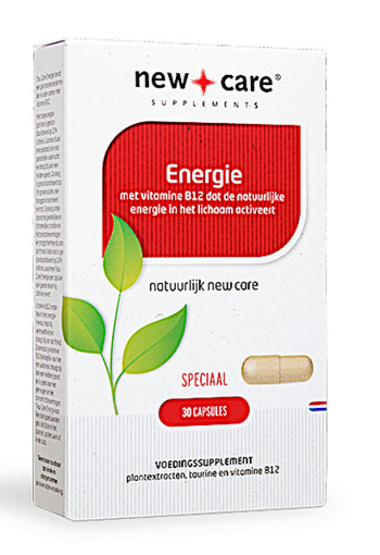 New Care  Energie met vitamine B12 dat de natuurlijke energie in het lichaam activeert Inhoud  30 capsules