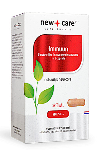 New Care Immuun 5 natuurlijke immuun ondersteuners in 1 capsule Inhoud  60 capsules
