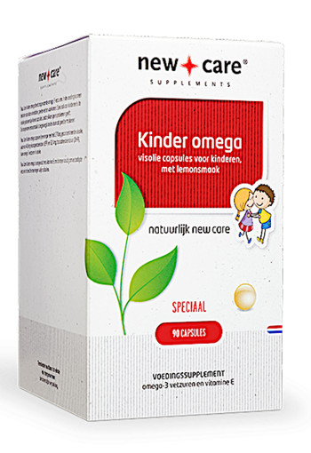 New Care Kinder omega visolie capsules voor kinderen, met lemonsmaak Inhoud  90 capsules