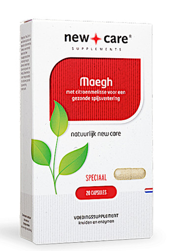 New Care Maegh met citroenmelisse voor een gezonde spijsvertering Inhoud  20 capsules