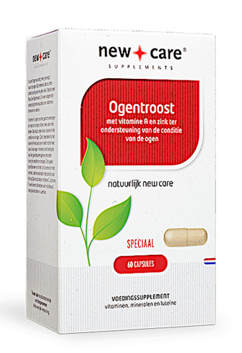 New Care Ogentroost met vitamine A en zink ter ondersteuning van de conditie van de ogen Inhoud  60 capsules