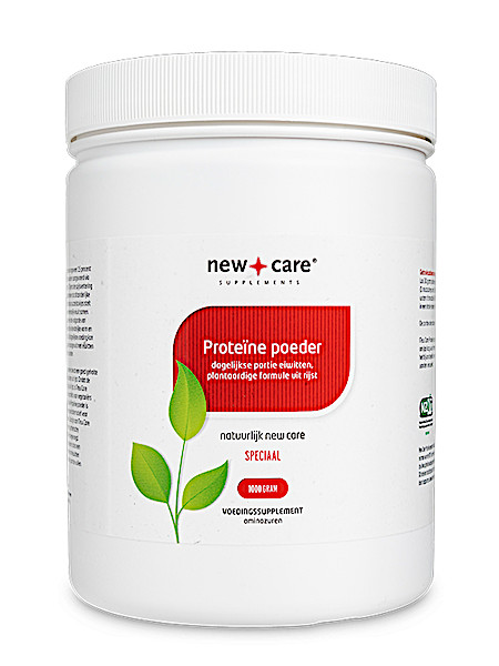 New Care Proteïne poeder dagelijkse portie eiwitten, plantaardige formule uit rijst Inhoud  1000 gram