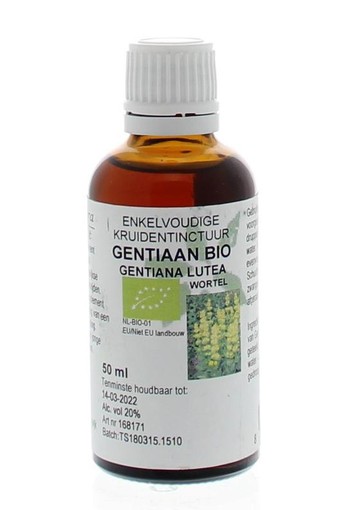 Cruydhof Gentiana lutea radix / gentiaan tinctuur bio (50 Milliliter)