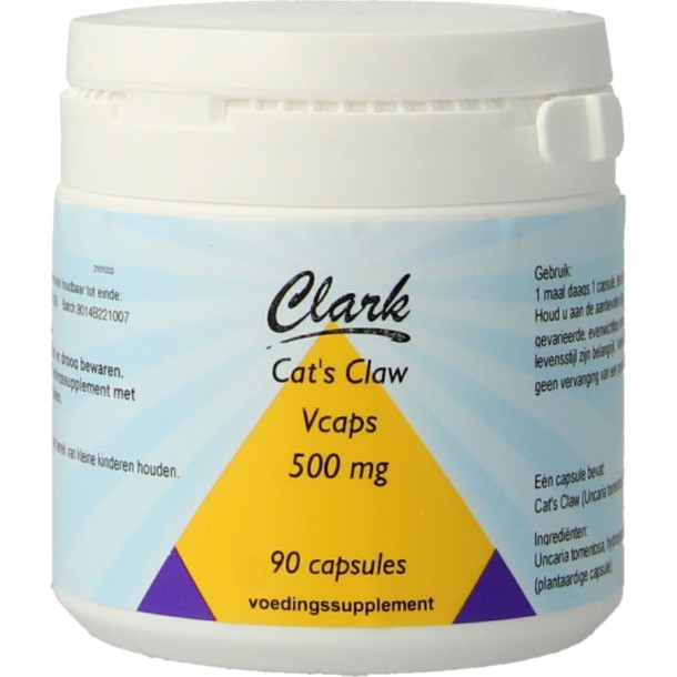 Clark Cat's claw 500mg (90 Vegetarische capsules)