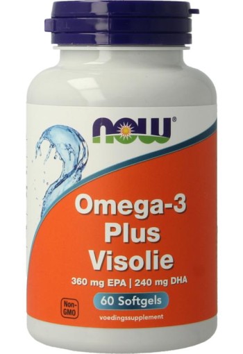 NOW Omega-3 Plus 360 mg EPA 240 mg DHA (60 Softgels)