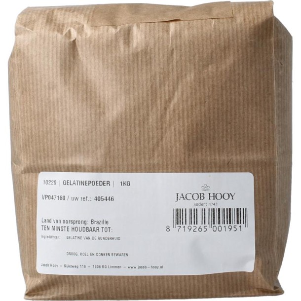 Jacob Hooy Gelatinepoeder (1 Kilogram)