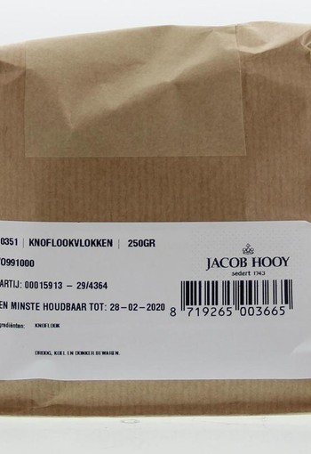 Jacob Hooy Knoflook vlokken (250 Gram)