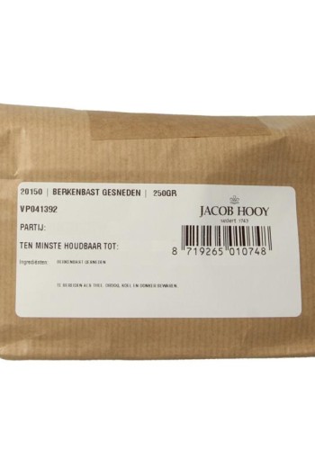 Jacob Hooy Berkenbast gesneden (250 Gram)