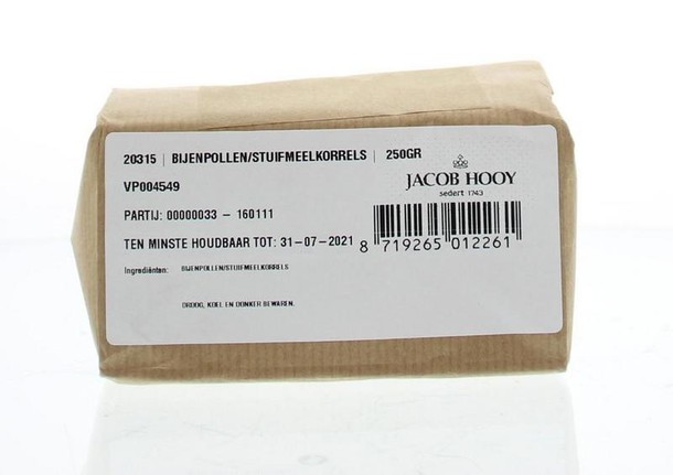 Jacob Hooy Bijenpollen/stuifmeelkorrels (250 Gram)